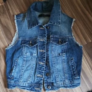 Denim Sleeveless Vest